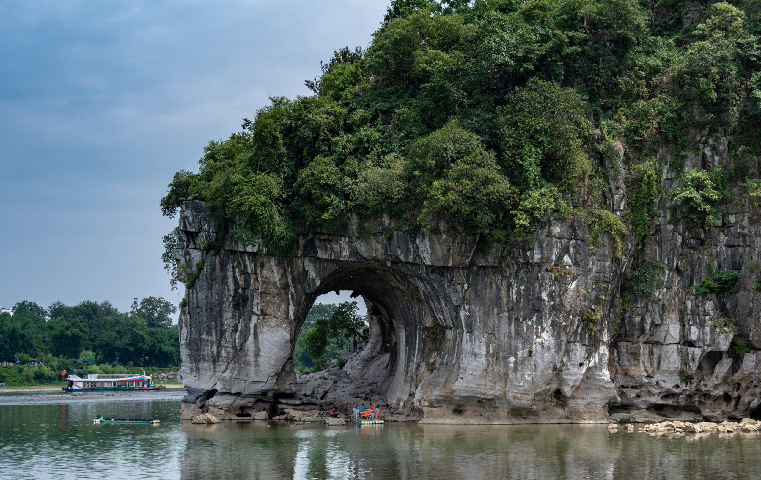Elephant Trunk Hill beside the water in Guilin